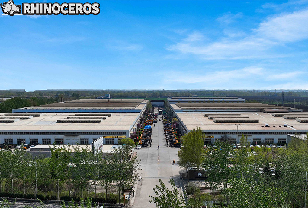 Ken Stone Factory Exterior Ken Stone Heavy Industry factory exterior in Guanxian, China